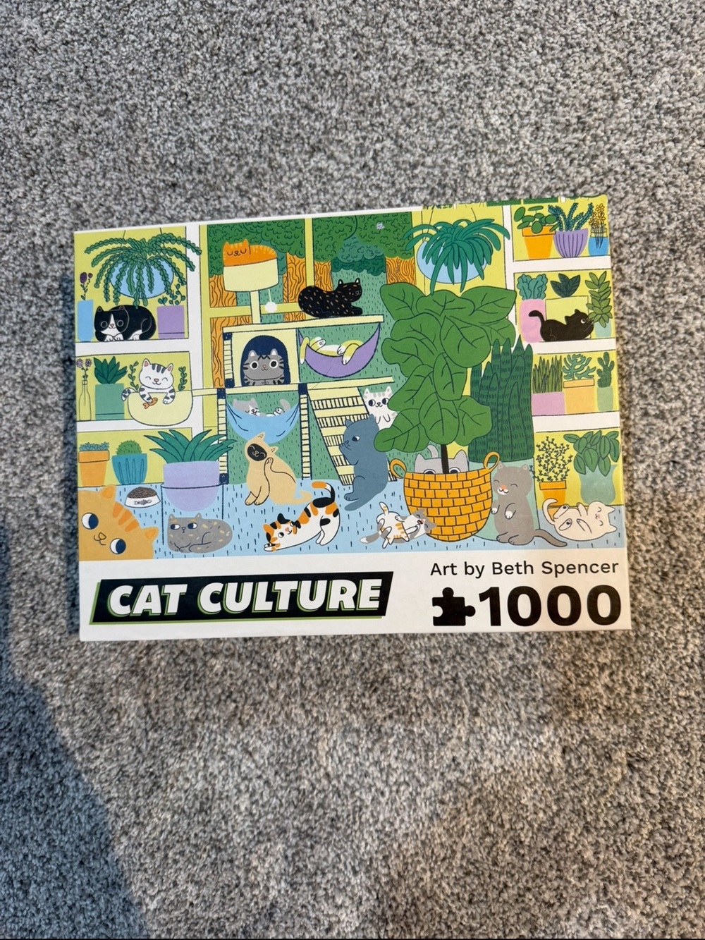 Cat Culture 1000 Piece Jigsaw Puzzle by Beth Spencer